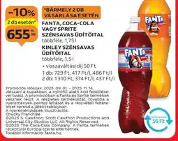 Auchan FANTA, COCA-COLA VAGY SPRITE SZÉNSAVAS ÜDÍTŐITAL ajánlat