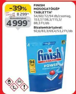 Auchan FINISH Mosogatógép-tabletta ajánlat