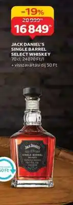 Auchan JACK DANIEL’S SINGLE BARREL SELECT WHISKEY ajánlat