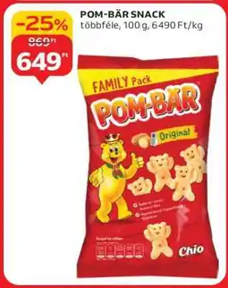 Auchan Pom-Bär snack ajánlat