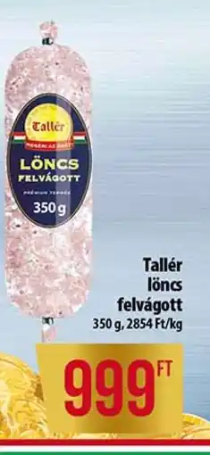 Coop Tallér löncs felvágott ajánlat