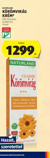 ALDI Naturland Körömvirág Krém ajánlat