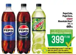 Coop Pepsi Cola, Pepsi Zero, Mountain Dew ajánlat