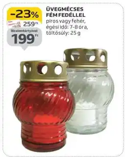 Auchan Üvegmécses fém fedéllel ajánlat