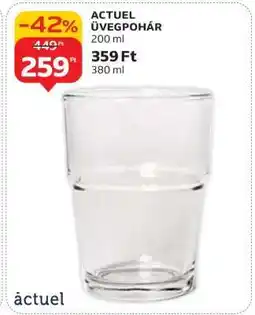Auchan ACTUEL ÜVEGPOHÁR ajánlat
