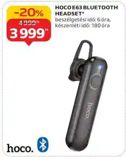 Auchan HOCO E63 Bluetooth Headset ajánlat