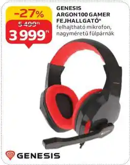 Auchan GENESIS ARGON100 GAMER FEJHALLGATÓ ajánlat