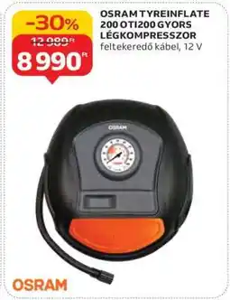 Auchan OSRAM TYREINFLATE 200 OTI200 - GYORS LÉGKOMPRESSZOR ajánlat