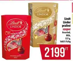 Coop Lindt Lindor praliné ajánlat