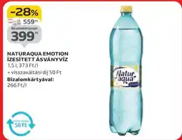 Auchan NATURAQUA EMOTION ÍZESÍTETT ÁSVÁNYVÍZ ajánlat