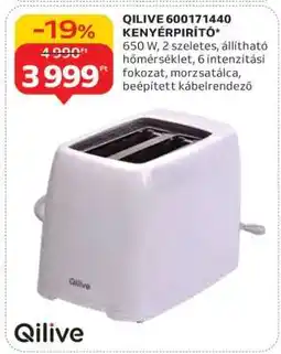 Auchan QILIVE 600171440 KENYÉRPIRÍTÓ ajánlat