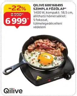 Auchan QILIVE 600168495 SZIMPLA FŐZŐLAP ajánlat