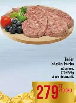 Coop Tallér bácskai hurka ajánlat