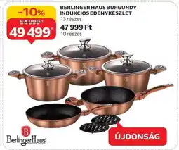 Auchan BERLINGER HAUS BURGUNDY INDUKCIÓS EDÉNYKÉSZLET ajánlat