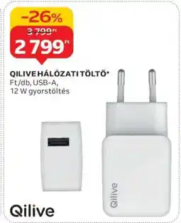 Auchan Qilive hálózati töltő ajánlat