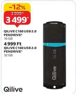 Auchan QILIVE C160 USB 2.0 PENDRIVE 16 GB ajánlat