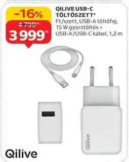 Auchan QILIVE USB-C TÖLTŐSZETT ajánlat