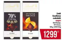 Coop Lindt Excellence Csokoládé ajánlat