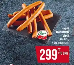 Coop Pápai frankfurti virsli ajánlat