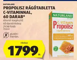 ALDI Naturland propolisz rágótabletta c-vitaminnal ajánlat