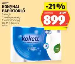 ALDI Kokett konyhai papírtörlő ajánlat