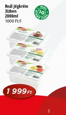 Real Reál Jégkrém 3ízben ajánlat