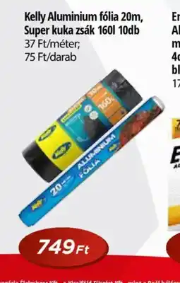 Real Kelly Alumínium flia 20m, Super kuka zsák 160l 10db ajánlat