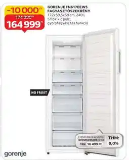 Auchan GORENJE FN617EEW5 FAGYASZTÓSZEKRÉNY ajánlat