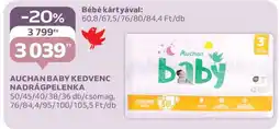 Auchan Auchan Baby Kedvenc Nadrágpelenka ajánlat