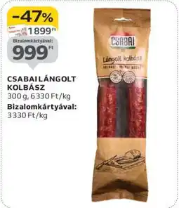 Auchan CSABAI Lángolt kolbász ajánlat