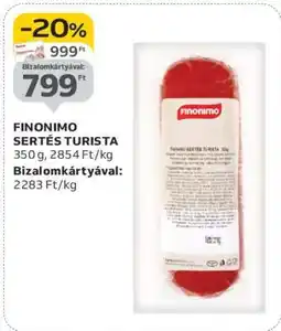 Auchan Finonimo Sertés Turista ajánlat