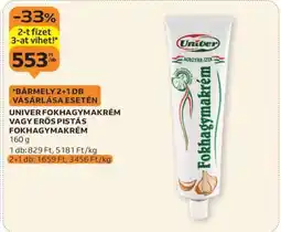 Auchan Univer fokhagymakrém vagy erős pistás fokhagymakrém ajánlat
