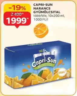Auchan CAPRI-SUN NARANCS GYÜMÖLCSITAL ajánlat