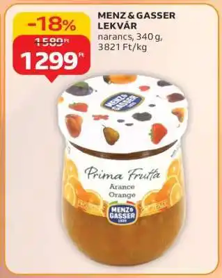 Auchan MENZ & GASSER LEKVÁR ajánlat