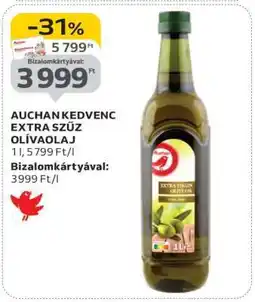 Auchan AUCHAN KEDVENC EXTRA SZŰZ OLÍVAOLAJ ajánlat