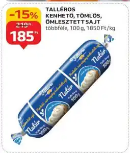 Auchan TALLÉROS KENHETŐ, TÖMLŐS, ÖMLESZTETT SAJT ajánlat