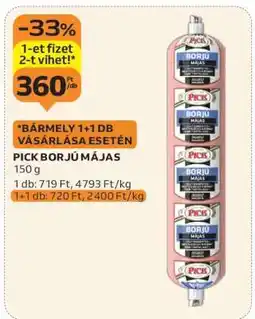 Auchan PICK BORJÚ MÁJAS ajánlat