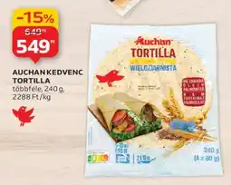 Auchan AUCHAN KEDVENC TORTILLA ajánlat