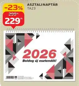 Auchan ASZTALINAPTÁR TA23 ajánlat