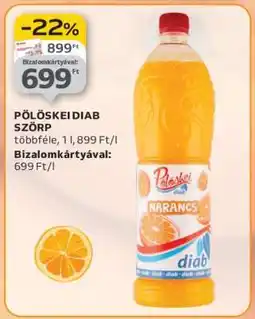 Auchan Pölöskei Diab Szörp ajánlat