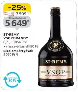 Auchan ST-RÉMY VSOP brandy ajánlat