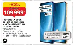 Auchan MOTOROLA EDGE 50 NEO 5G DUAL SIM KÁRTYAFÜGGETLEN OKOSTELEFON ajánlat