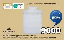 JYSK KRONBORG BARBO szatén ágyneműhuzat-garnitúra ajánlat