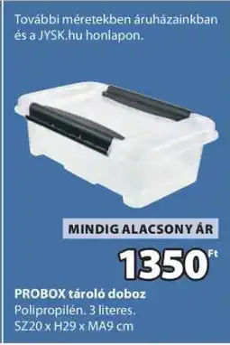 JYSK PROBOX tároló doboz ajánlat