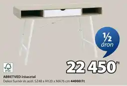 JYSK ABBETVED íróasztal ajánlat