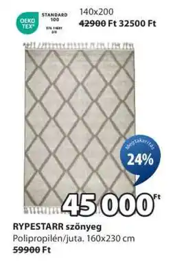 JYSK RYPESTARR szőnyeg ajánlat