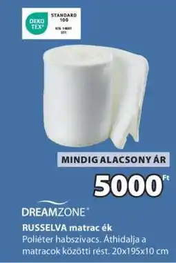 JYSK DREAMZONE RUSSELVA matrac ék ajánlat