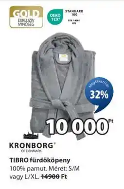 JYSK TIBRO fürdőköpeny ajánlat