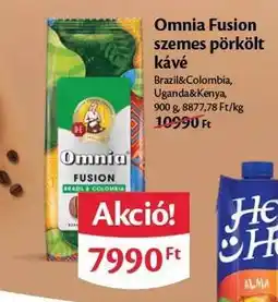 EcoFamily Omnia Fusion szemes pörkölt kávé ajánlat