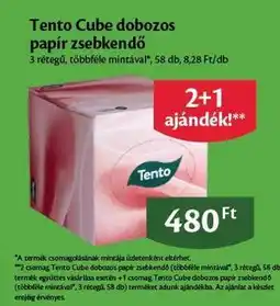 EcoFamily TENTO CUBE DOBOZOS PAPÍR ZSEBKENDŐ ajánlat